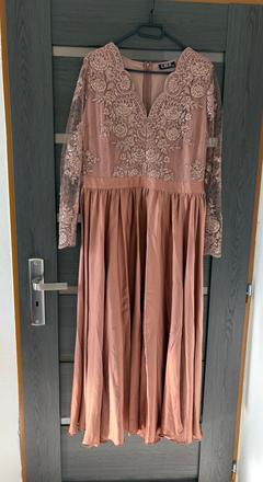 Medené spoločenské šaty, xxl