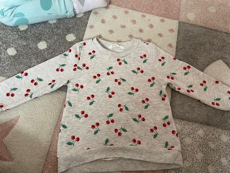 Hm čerešńová mikina 98/104, h&m,98