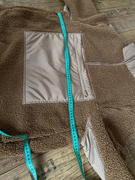 Teddy bunda s veľkým vreckom, h&m,xs