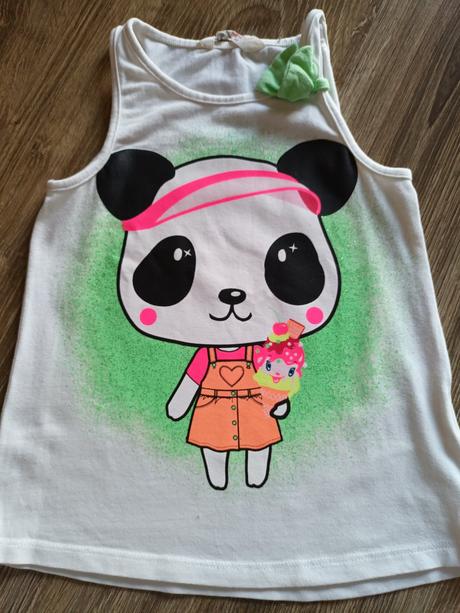 4 letné tielkové tričká, h&m,110