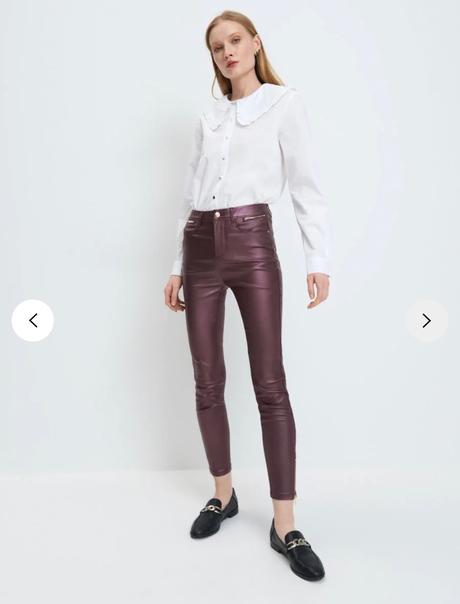 Metalické nohavice, mohito,xs