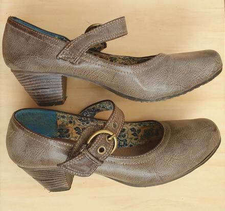 Svetlohnede topanky - stredne vysoke - rozne, 40