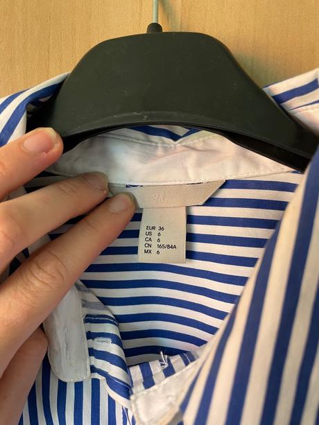 Pásiková košeľa, h&m,36