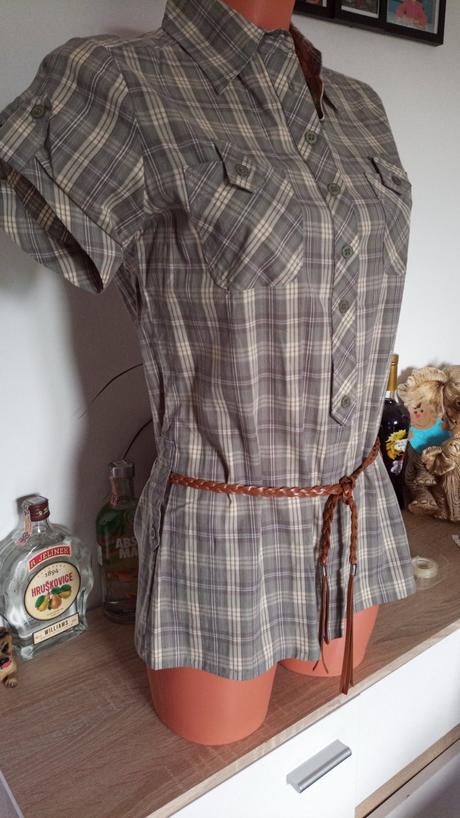 Predĺžená karovaná košeľa v.36/s, authority,36