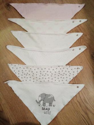 Podbradníky , slintáčiky viac kusov a značiek, 