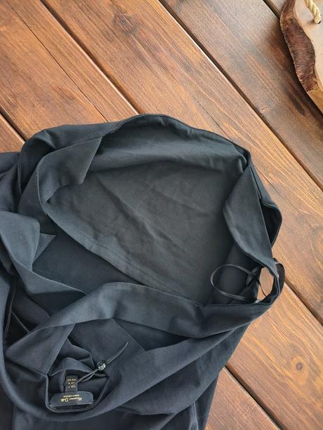 Massimo dutti čierny bavlnený top l, l