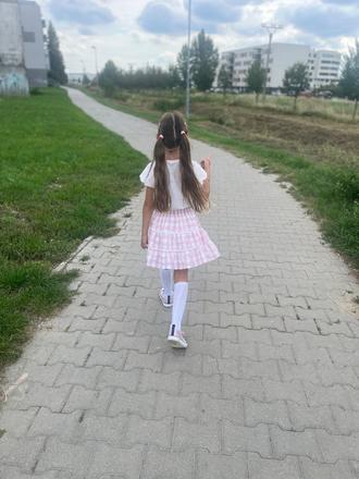 C&a suknička a tričko 128, c&a,128