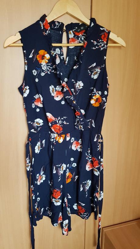 Ľahký letný šortkový overal veľkosť 34 xs, f&f,34