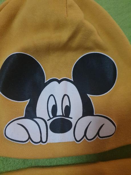 Set čiapka a nákrčník mickey mouse, 80