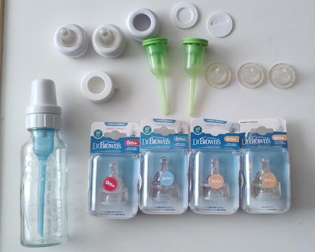 Detská fľaša s úzkym hrdlom a pokračovacie cumle n, dr. brown's