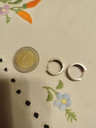 Náušnice striebro kruhy, 