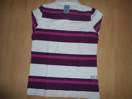 Fialovo-biele tricko dl.rukav, s