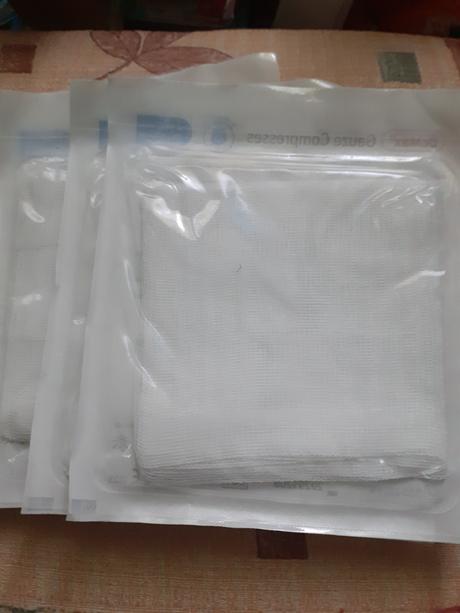 Gazové sterilné štvorce, 