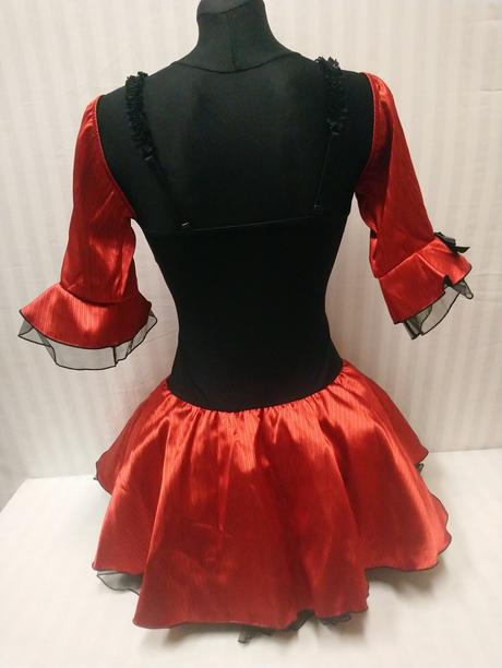 Dámsky červeno čierny kostým šaty, cotteli coll, s,