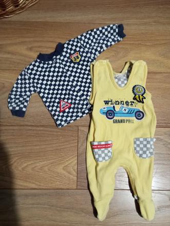 Súprava- dupačky+košieľka grandprix, tajpex,56