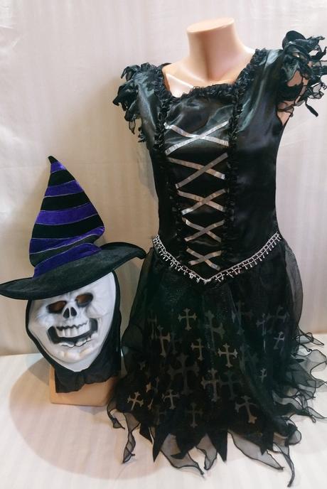 3-dielny kostým čierna čarodejnica, crazy days, 40, 