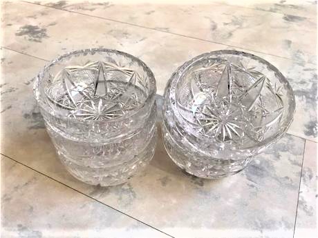 Kryštálové misky bohemia 6 ks,