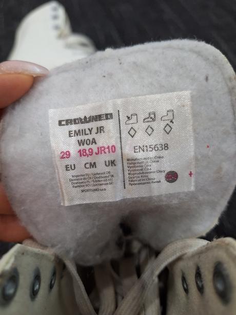 Dievčenské korčule na ľad, crowned,29