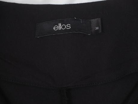 Kvalitné čierne šaty ellos, 38