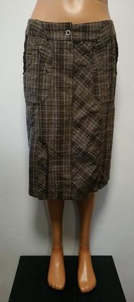 Dámska hnedá sukňa, cecil, s