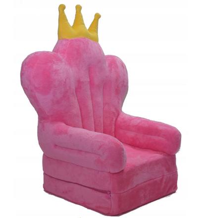 Kresielko rozkladacie detské  trón ružový, 