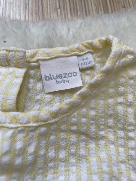 Zltobiely letny overal s klobucikom, bluezoo,68