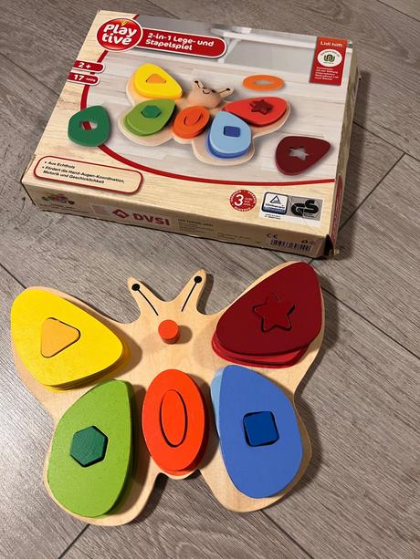 Skladačky od 2 rokov - motýľ,