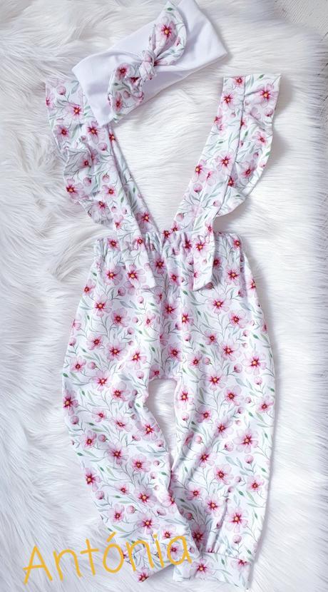 Kvetinové gatuše a čelenka, 56 - 128