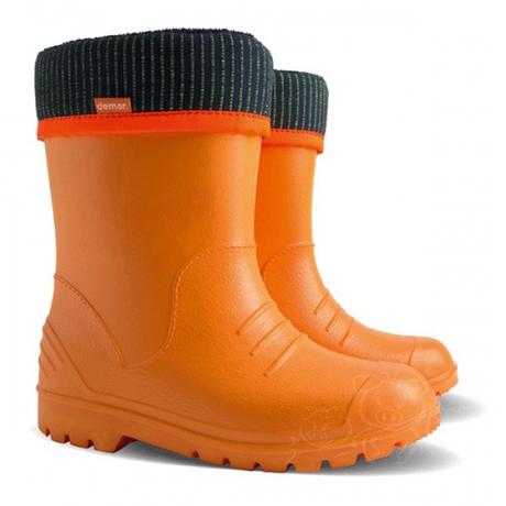 Detské ultra ľahké zateplené gumáčiky / oranžové, demar,22 - 31
