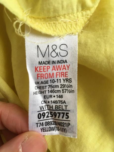 Madeirové dievčenské šaty zn. m&s, marks & spencer,146