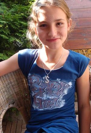 Tričko so sprayerským nápisom baby girl, 164