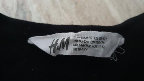 Dievcenske cierne bolerko, h&m,146
