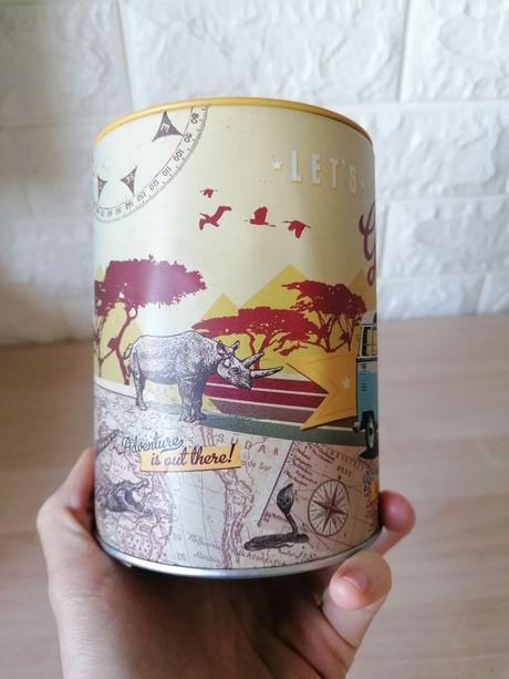 Plechová retro pokladnička / šporkaska, 