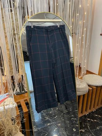 Štýlové kárované culotky pre moletky, esmara,42