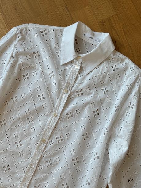 Madeirová oversize košeľa mango, mango,s