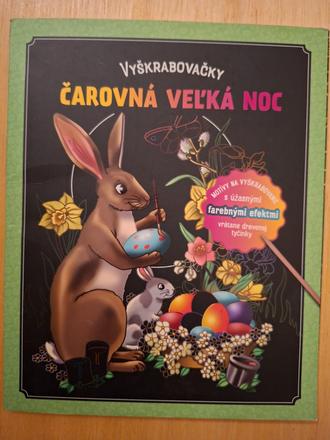 Vyškrabovačky z čierného túšového papiera,