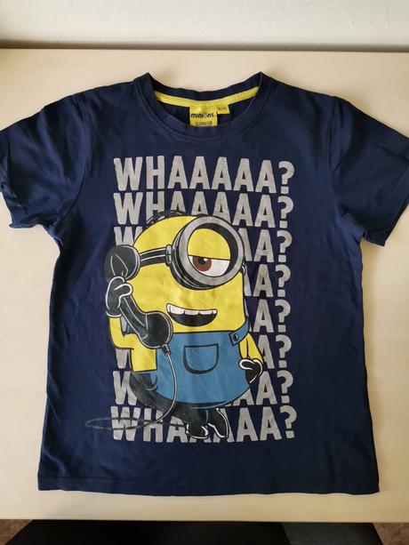 2x tričko mimoni, 140