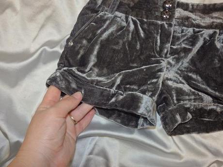 Kvalitné detské zamatové kraťasy, next,116