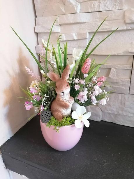 Veľkonočná dekorácia so zajačikom, 