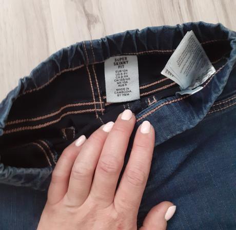 Riflové legíny h&m č.134, h&m,134