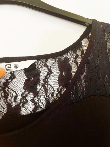 Tričko s krajkou, l