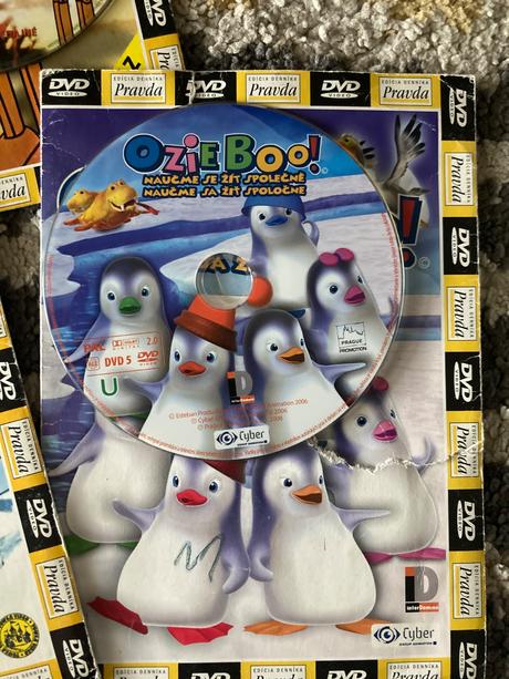 Dvd pinocchio, lolek a bolek, ozie boo, 