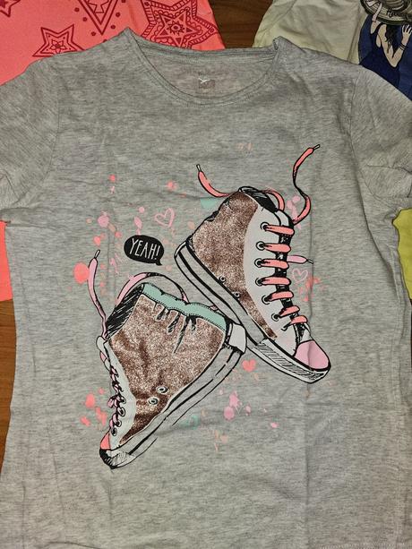 Tričká 3ks veľkosť 134, f&f,134