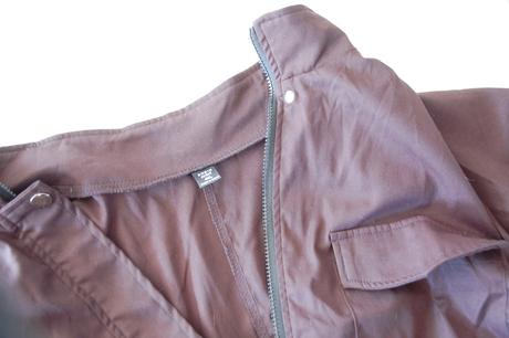 Štýlová tmavohnedá field bunda zn.shein, 4xl