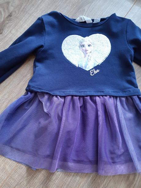 Dievčenské šaty frozen, h&m,92