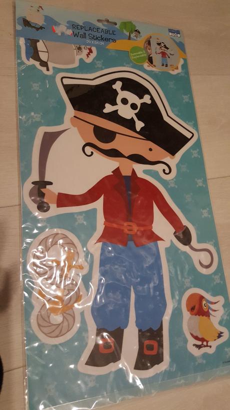 Nálepka na stenu pirat,