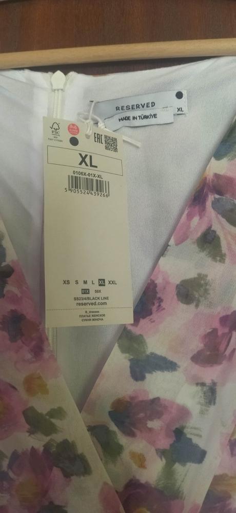 Kvietkovane šaty, reserved,xl