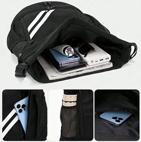 Zaťahovací ruksak čierny - skladom, mut-47,