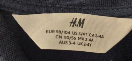 Tmavomodrý kardigan h&m, h&m,104