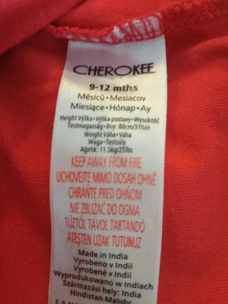 Tričko cherokee veľ 80, cherokee,80